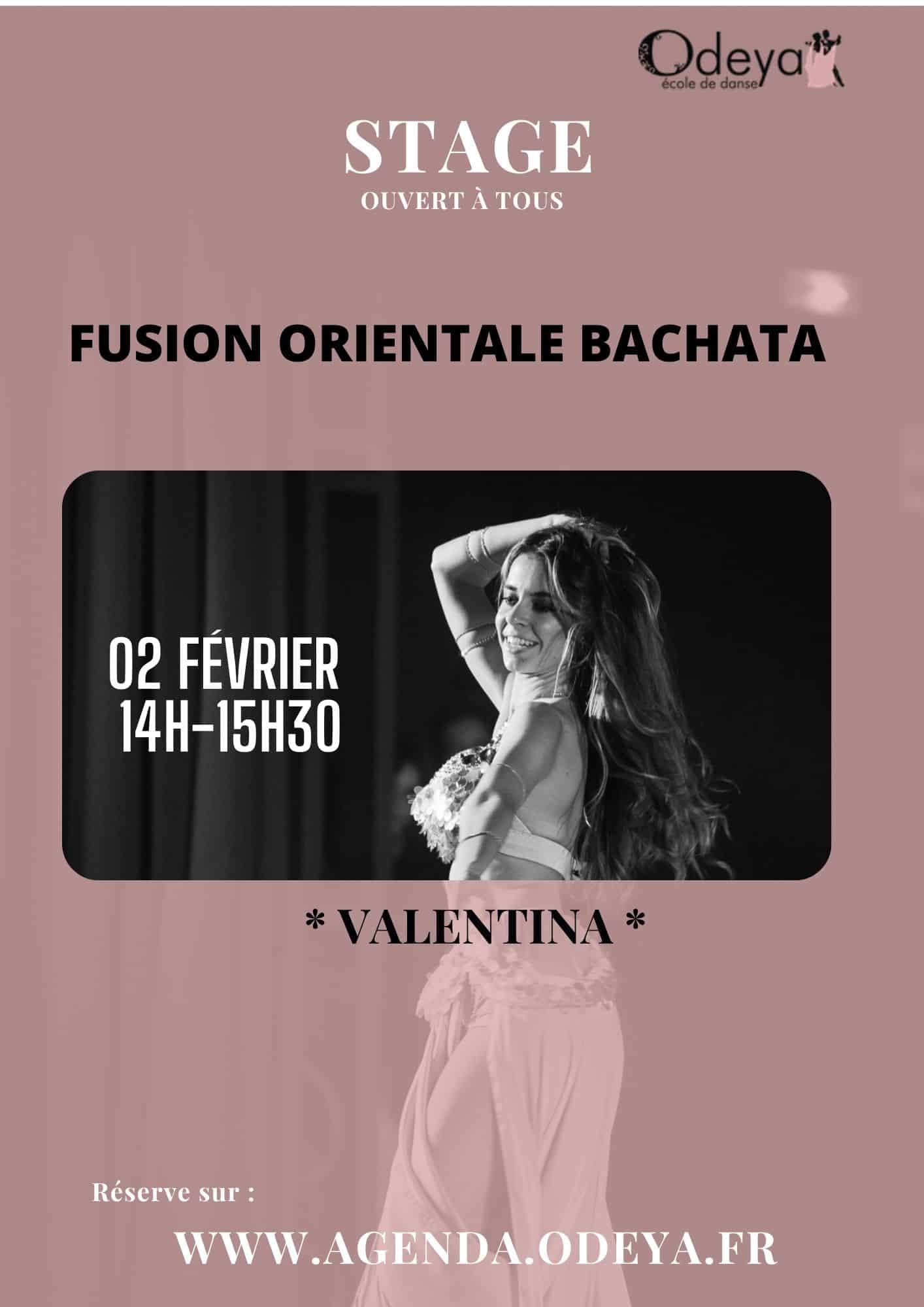 Fusion orientale bachata avec Valentina